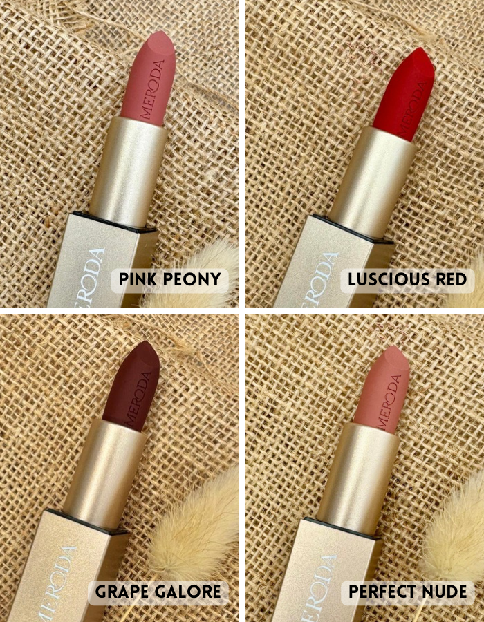 Meroda Cosmetics Velvet Dream Lipstick Shades